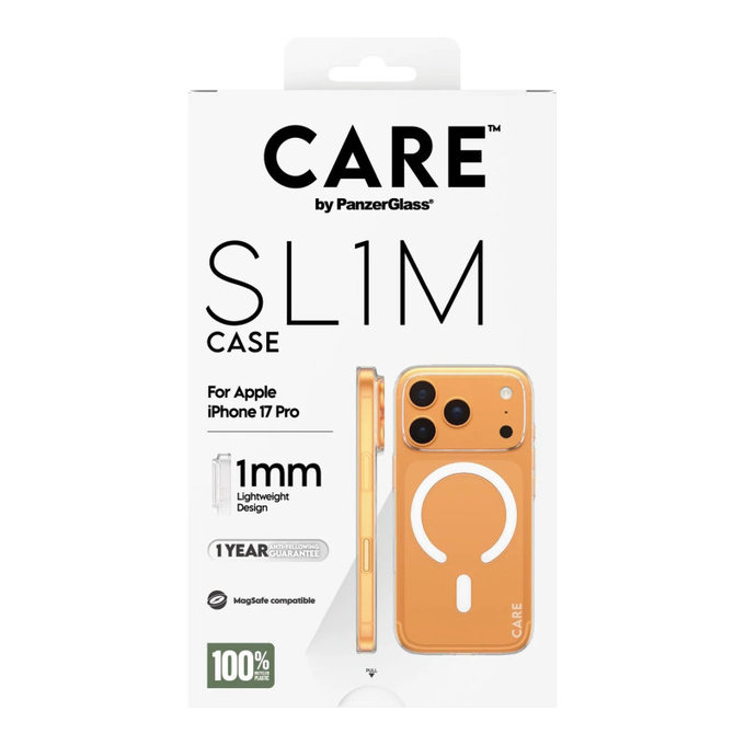 Etui SL1M do iPhone 17 Pro, Przezroczysty, CARE