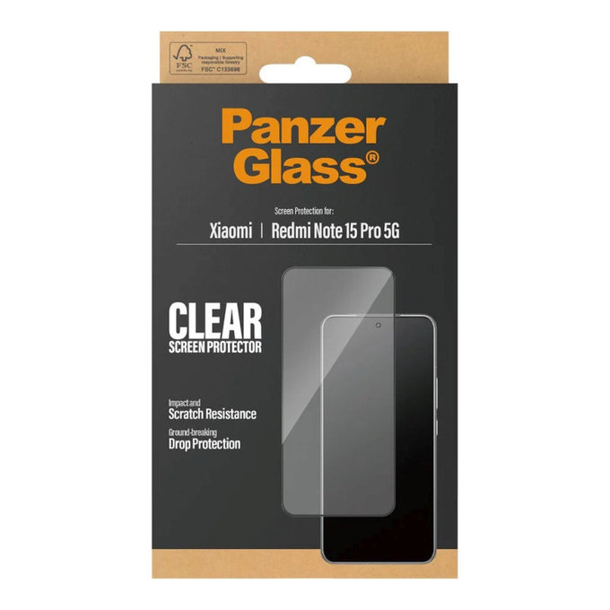 Szkło hartowane UWF do Xiaomi Redmi Note 15 Pro 5G, Czarne, PanzerGlass