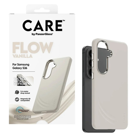 Etui FLOW z QI do Samsung Galaxy S26, Vanilla, PanzerGlass