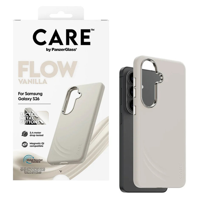 Etui FLOW z QI do Samsung Galaxy S26, Vanilla, PanzerGlass