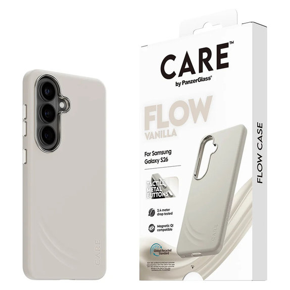 Etui FLOW z QI do Samsung Galaxy S26, Vanilla, PanzerGlass