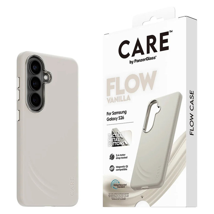 Etui FLOW z QI do Samsung Galaxy S26, Vanilla, PanzerGlass