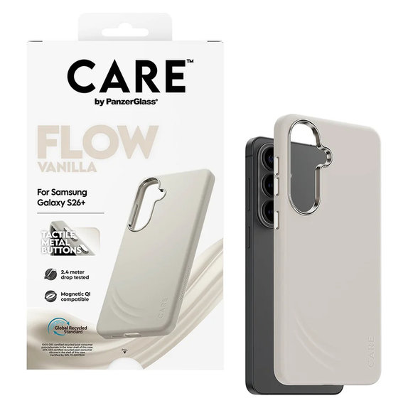 Etui FLOW z QI do Samsung Galaxy S26+, Vanilla, PanzerGlass