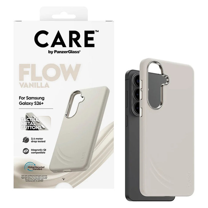 Etui FLOW z QI do Samsung Galaxy S26+, Vanilla, PanzerGlass