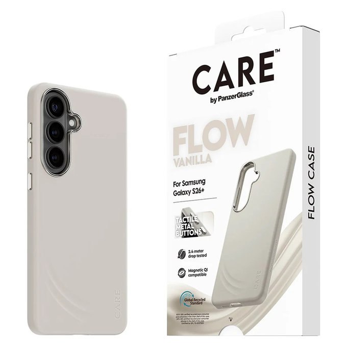 Etui FLOW z QI do Samsung Galaxy S26+, Vanilla, PanzerGlass