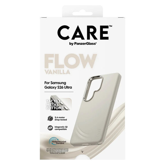 Etui FLOW z QI do Samsung Galaxy S26 Ultra, Vanilla, PanzerGlass