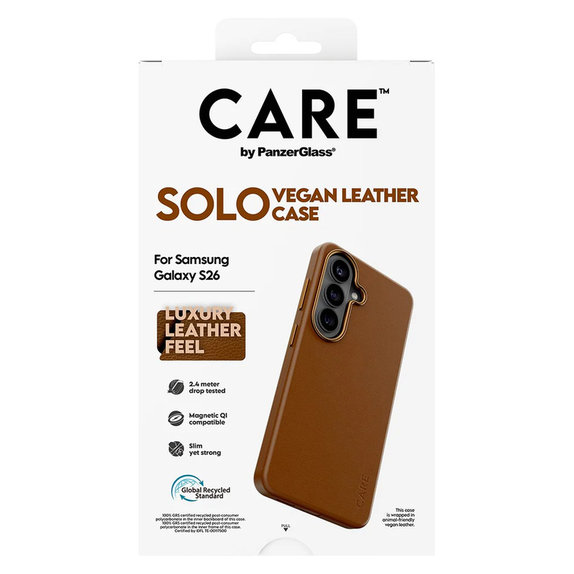 Etui Solo do Samsung Galaxy S26, Hnedé, PanzerGlass