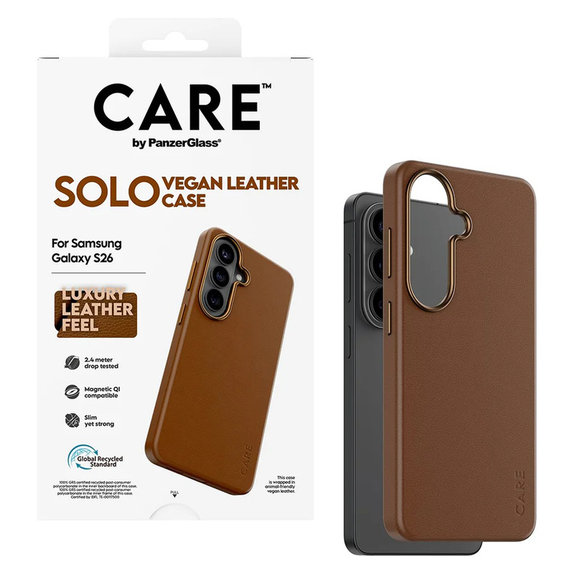Etui Solo do Samsung Galaxy S26, Hnedé, PanzerGlass