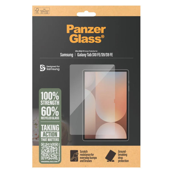 Szkło hartowane UWF do Samsung Galaxy Tab S10 FE/S9/S9 FE, Przezroczyste, PanzerGlass