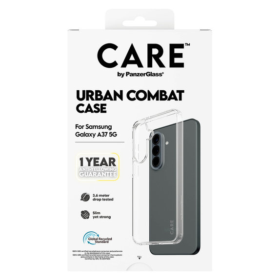 Etui Urban Combat do Samsung Galaxy A37, Przezroczyste, PanzerGlass
