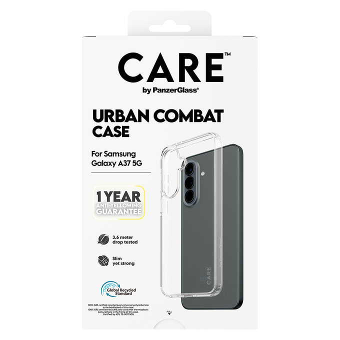 Etui Urban Combat do Samsung Galaxy A37, Przezroczyste, PanzerGlass