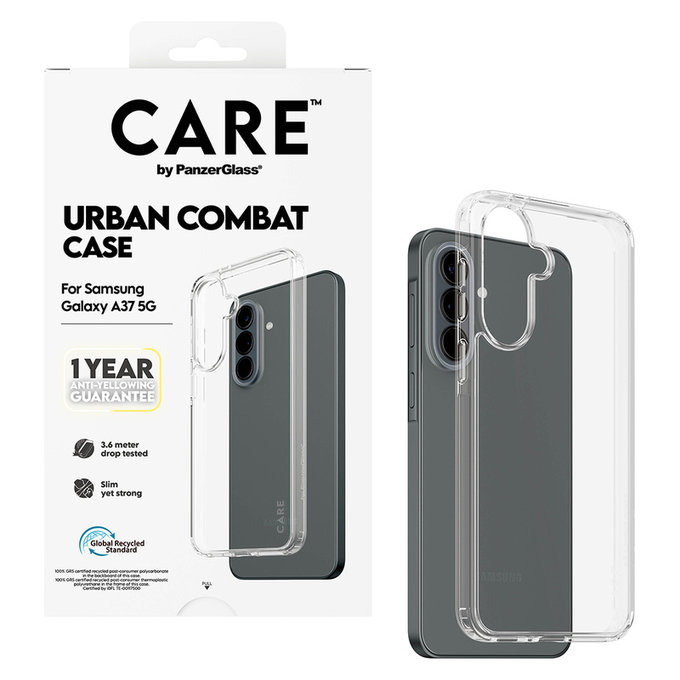 Etui Urban Combat do Samsung Galaxy A37, Przezroczyste, PanzerGlass