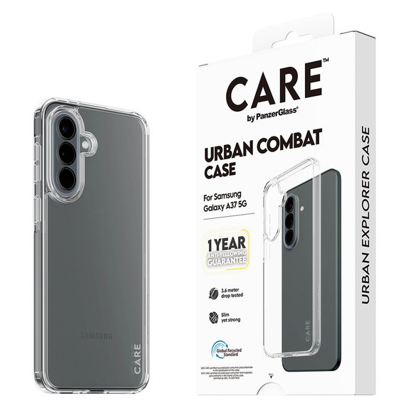 Etui Urban Combat do Samsung Galaxy A37, Przezroczyste, PanzerGlass