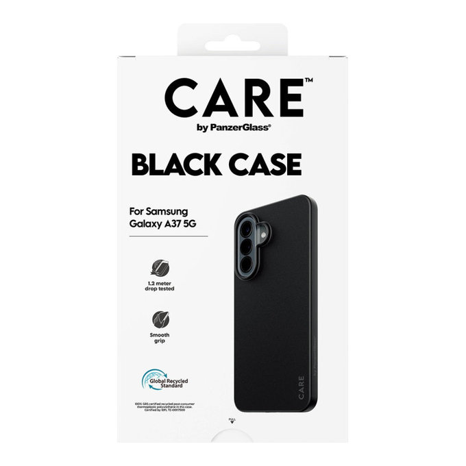 Etui TPU do Samsung A37, Czarny, CARE