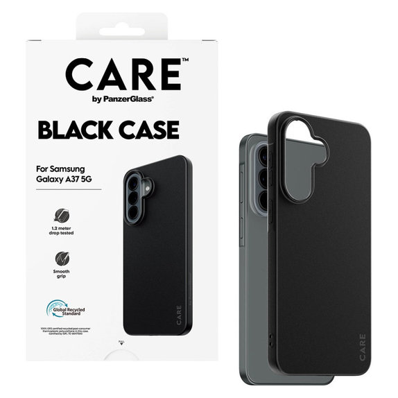 Etui TPU do Samsung A37, Czarny, CARE