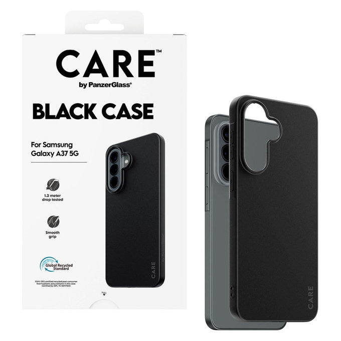 Etui TPU do Samsung A37, Czarny, CARE