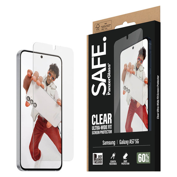 Szkło hartowane UWF z aplikatorem do Samsung Galaxy A57, Przezroczyste, SAFE by PanzerGlass