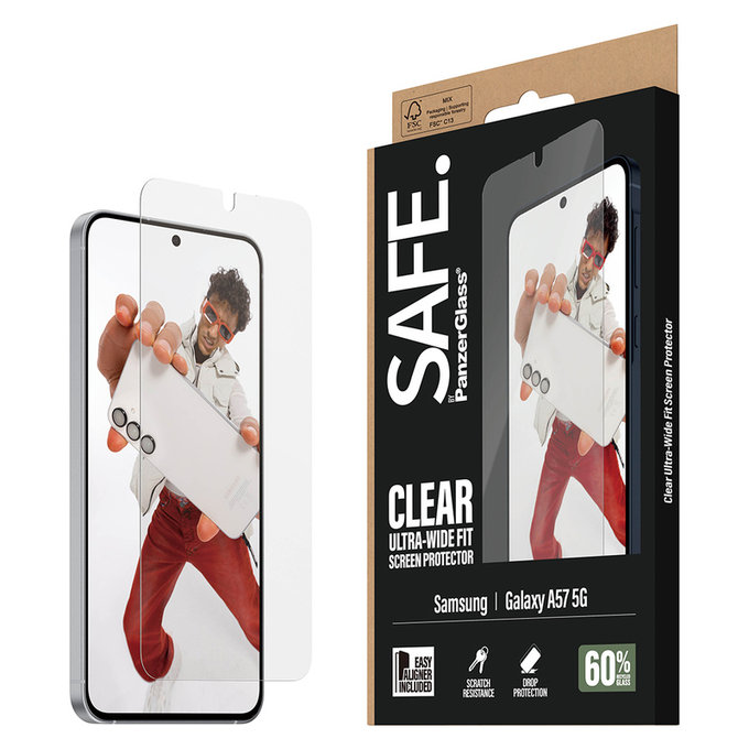 Szkło hartowane UWF z aplikatorem do Samsung Galaxy A57, Przezroczyste, SAFE by PanzerGlass