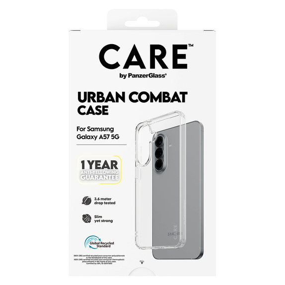 Etui Urban Combat do Samsung Galaxy A57, Przezroczyste, PanzerGlass