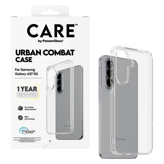 Etui Urban Combat do Samsung Galaxy A57, Przezroczyste, PanzerGlass
