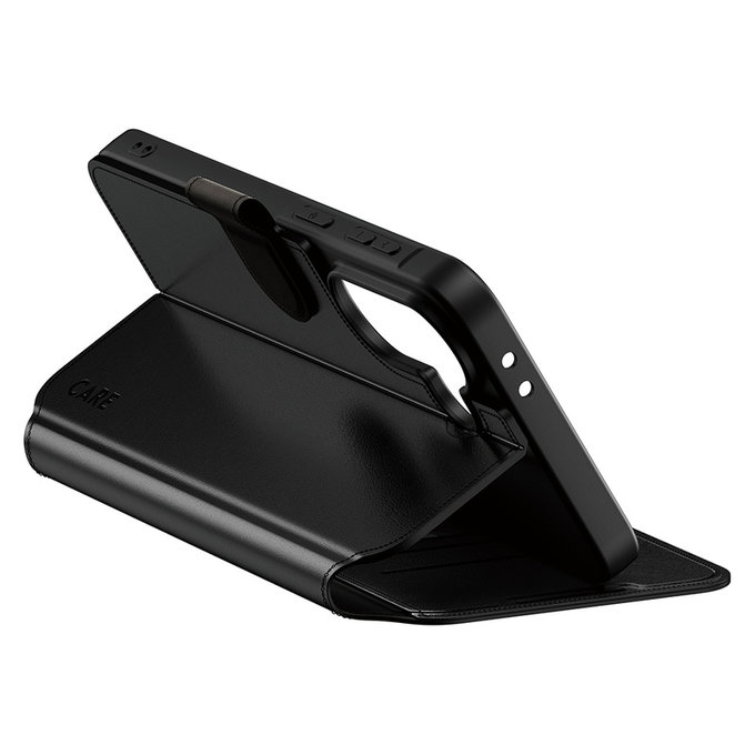 Etui Wallet Kickstand do Samsung Galaxy A37, Czarne, PanzerGlass