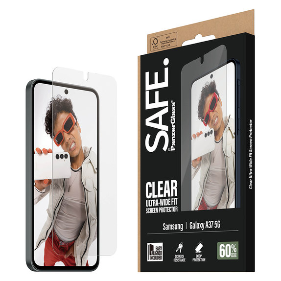 Szkło hartowane UWF z aplikatorem do Samsung Galaxy A37, Przezroczyste, SAFE by PanzerGlass
