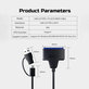 Adapter USB 3.0 / USB-C na SATA do dysków HDD/SSD 2.5" i 3.5", z zasilaczem