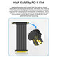 Kabel riser PCIe 4.0 x16 do karty graficznej, 20cm, czarny