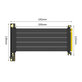 Kabel riser PCIe 4.0 x16 do karty graficznej, 20cm, czarny