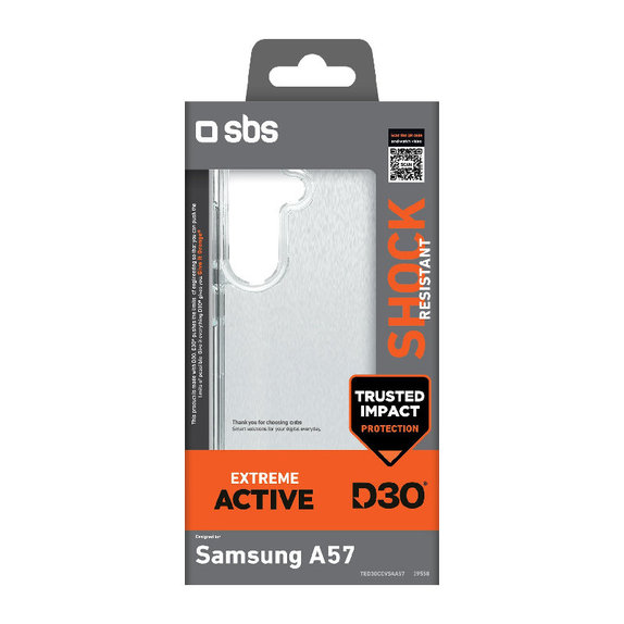 Etui do Samsung Galaxy A57, Extreme Active D3O, Czarny, Black, SBS