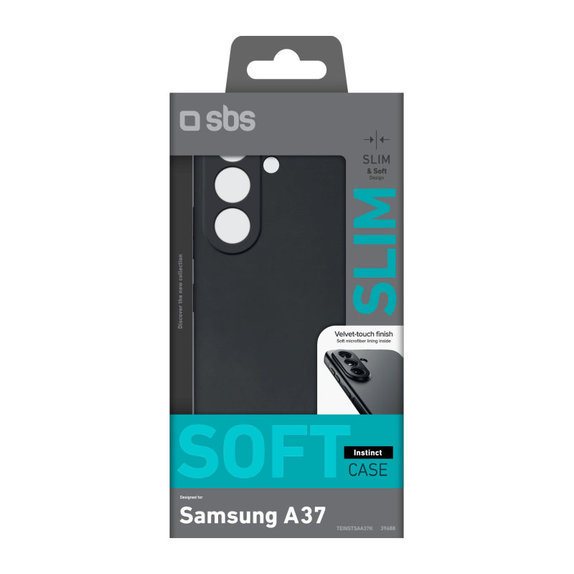Etui do Samsung Galaxy A37, Instinct, Czarny, Black, SBS