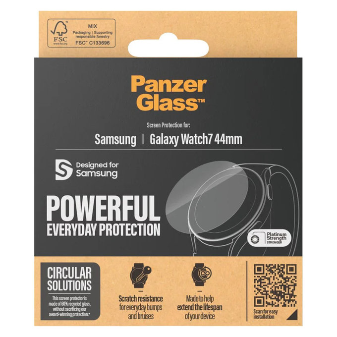 Szkło hartowane UWF do Samsung Galaxy Watch7 44 mm, Przezroczyste, PanzerGlass