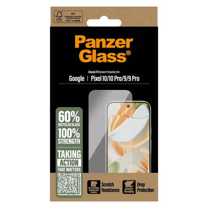 Szkło hartowane do Google Pixel 10/10 Pro/9/9 Pro, Przezroczyste, PanzerGlass