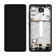 Wyświetlacz do Samsung A52 5G A526B, A52s 5G A528B, Ekran dotykowy z ramką, Awesome Black, TFT