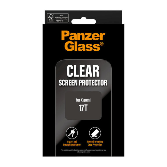 Szkło hartowane UWF do Xiaomi 17T, Czarny, PanzerGlass