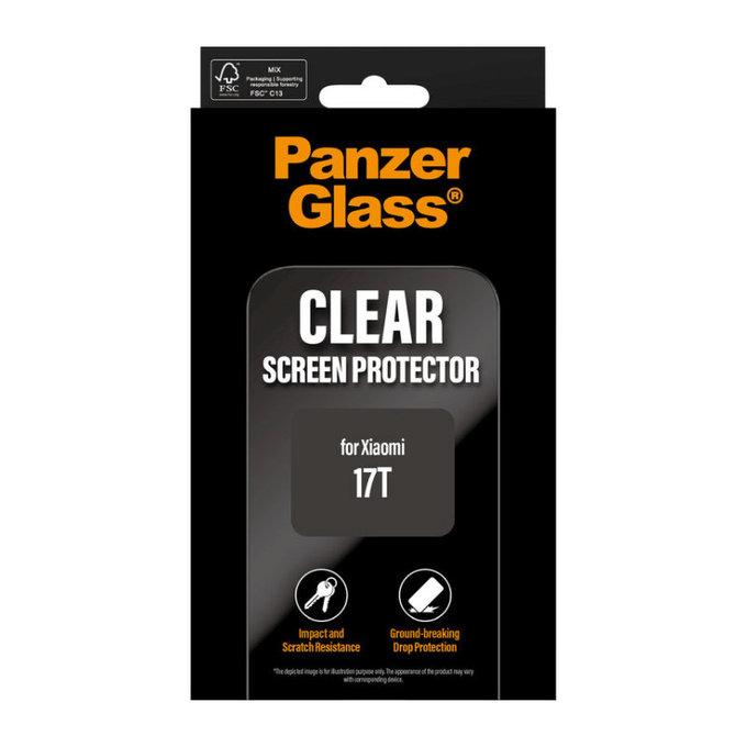 Szkło hartowane UWF do Xiaomi 17T, Czarny, PanzerGlass