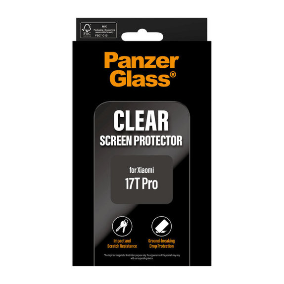 Szkło hartowane UWF do Xiaomi 17T Pro, Czarny, PanzerGlass