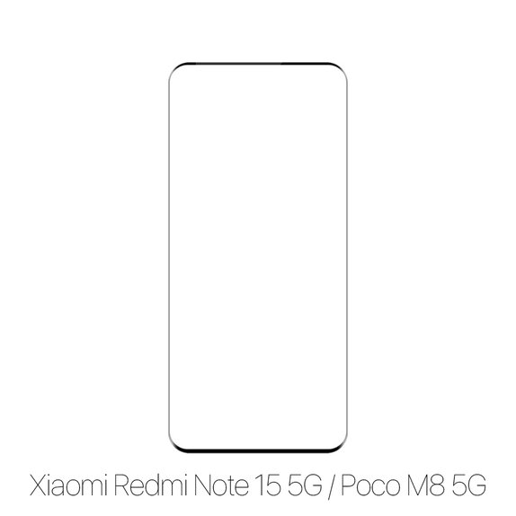 Szkło hartowane FullCover do Xiaomi Redmi Note 15 5G, Poco M8 5G, FixPremium