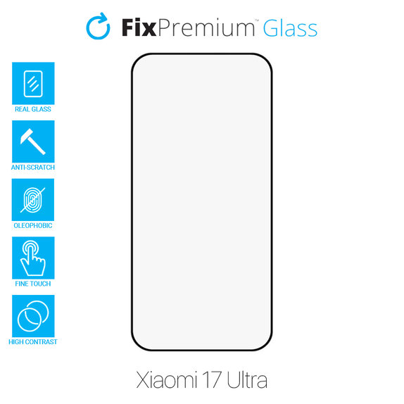 Szkło hartowane FullCover do Xiaomi 17 Ultra, FixPremium