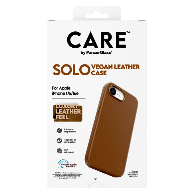 Etui Solo do iPhone 17e/16e, Brązowe, PanzerGlass