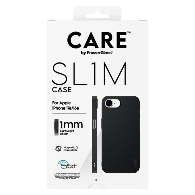 Etui SL1M z MagSAFE by PanzerGlass do iPhone 17e/16e, Czarne, PanzerGlass
