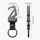 Brelok Slidelock Carabiner Keychain, Gunmetal, Tech-Protect