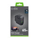 Adapter podróżny USB-A/USB-C, GaN, 65 W PD, czarny, SBS