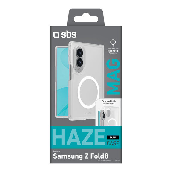 Etui Haze Mag do Samsung Galaxy Z Fold8, Przezroczyste, SBS