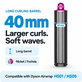 Długa końcówka do loków do Dyson Airwrap HS01, HS05, 40 mm, Nickel / Fuchsia
