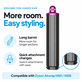 Długa końcówka do loków do Dyson Airwrap HS01, HS05, 40 mm, Nickel / Fuchsia