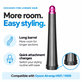 Długa końcówka do loków do Dyson Airwrap HS01, HS05, 20 mm, Nickel / Fuchsia
