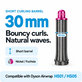 Krótka końcówka do loków do Dyson Airwrap HS01, HS05, 30 mm, Nickel / Fuchsia