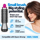 Mała okrągła szczotka zwiększająca objętość do Dyson Airwrap HS01, HS05, Iron / Fuchsia