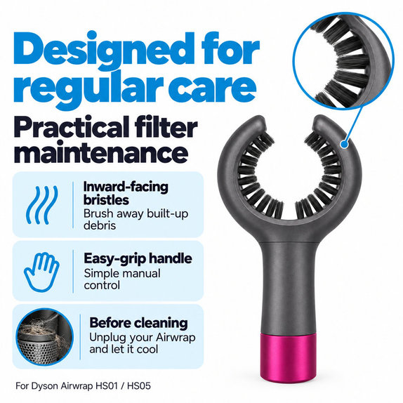 Szczoteczka do czyszczenia filtra do Dyson Airwrap HS01, HS05